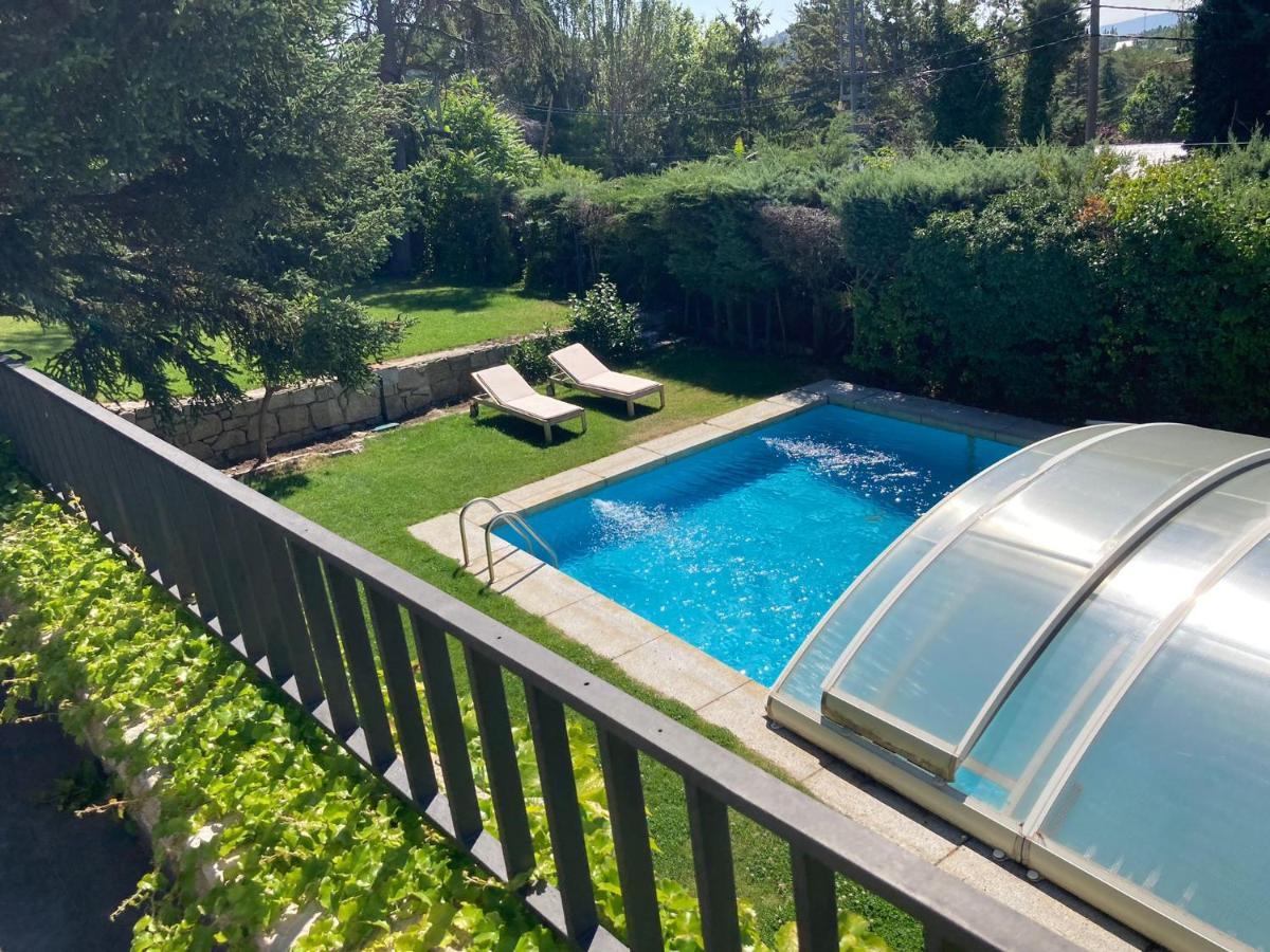 Gran chalet con piscina en Navacerrada Exterior foto